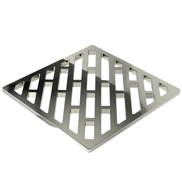 Newport Brass 4" Square Shower Drain in Polished Nickel 233-408/15